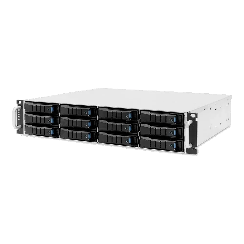 Корпус AIC J2012-03-35X_XJ1-20123-02 2U 12x3.5» hot-swap bays, hot-swap JBOD with dual SAS 12G expander controller, dual BMC, Tool-less HDD tray, 550W 1 + 1 hotswap redundant80+ - Platinum, Toolless Rail Kit (35X series)