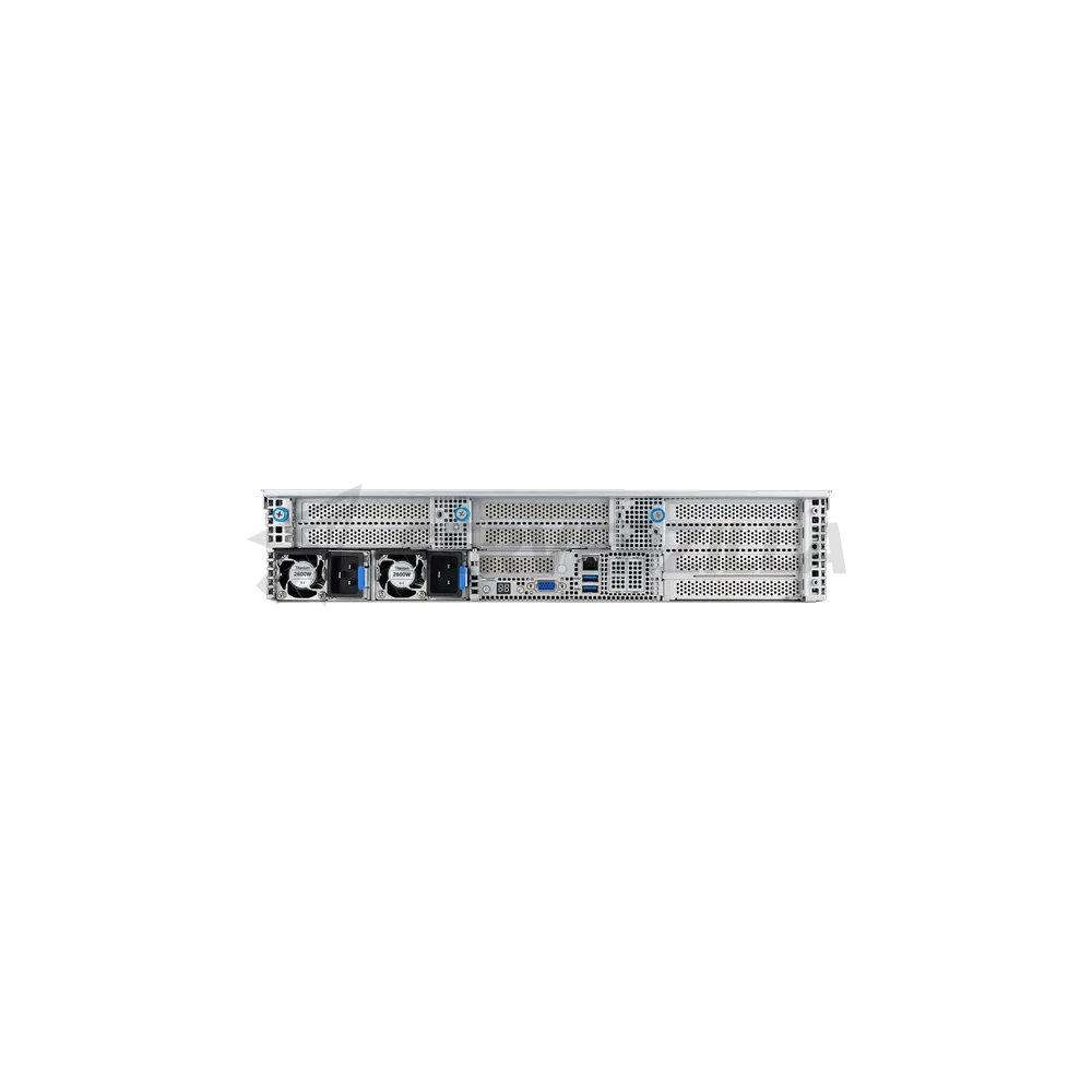 Сервер ASUS RS720-E11-RS12U 2U, 2x LGA4677, 32x DDR5(4800), 12x 3,5 (8xNVMe/SAS/SATA+4 NVMe/SATA), 2xM.2 slot 2280, 6x PCIe G5 x8 or 3 x PCIe G5 x16, up to 4 dual-slot GPUs,  (Поверхностные следы намокания) — фото 5