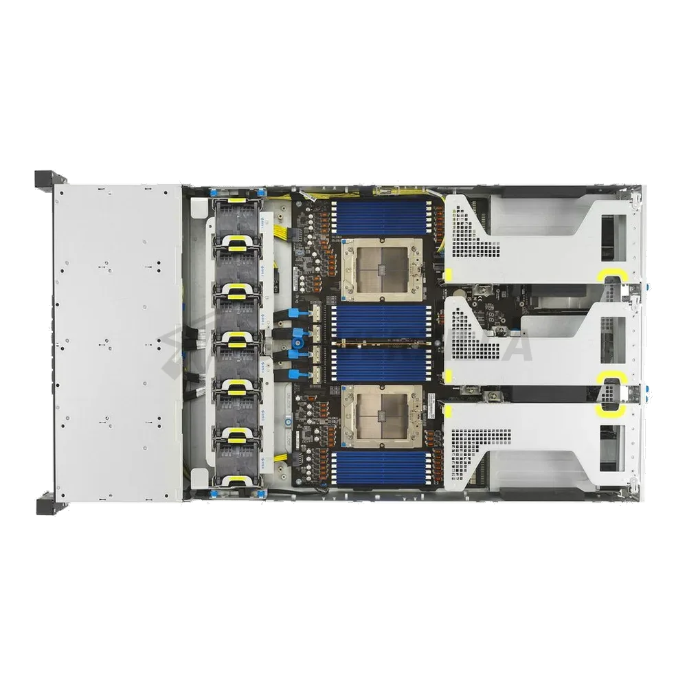 Сервер Crusader Squire 2255R (Rack 2U, 2xEpyc 9335 (32C/64T, 3.0 GHz, 128 MB), 12x32GB DDR5 DIMM ECC reg., 16x1.92TB SSD SATA, 9560-16i + CVM, 2x25Gb/s SFP28, 2xRTX 5000 ADA 32 Gb, 2x3200W, No OS) — фото 5