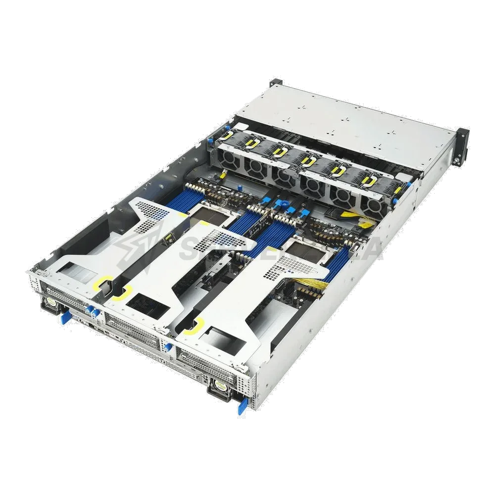 Сервер Crusader Squire 2255R (Rack 2U, 2xEpyc 9535 (64C/128T, 2.5 GHz, 256 MB), 12x64GB DDR5 DIMM ECC reg., 4x3.84TB U.2 NVMe, 2x25Gb/s SFP28, 2xL40S 48 Gb, 2x3200W, No OS) — фото 6