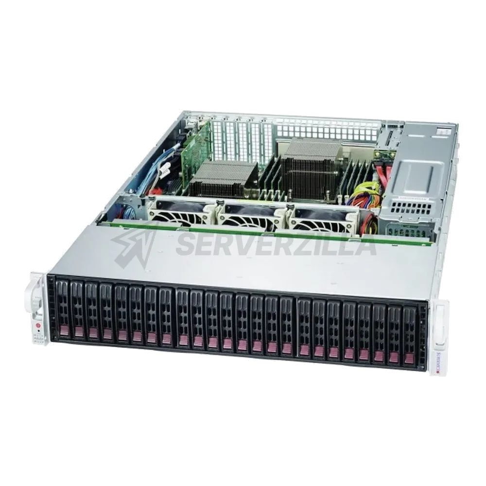 Корпус SuperMicro CSE-216BE2C-R920LPB 2U, 24x 2,5" HS SAS/SATA (Dual SAS3 Expander - SFF 8643), 2x920W (80PLUS platinum).