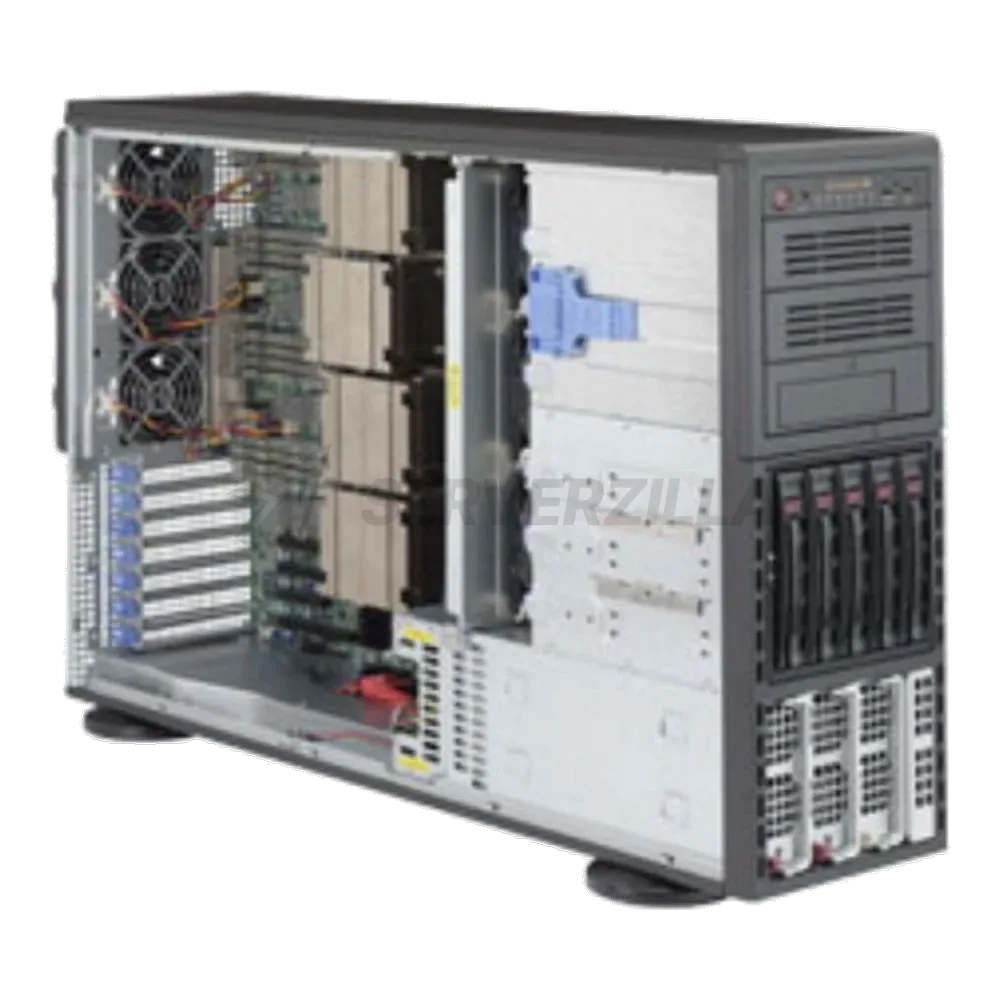 Платформа системного блока SuperMicro SYS-8048B-TR3F, X10QBL, CSE-748TQ-R1K43B (4-way Brickland EX, SATA)