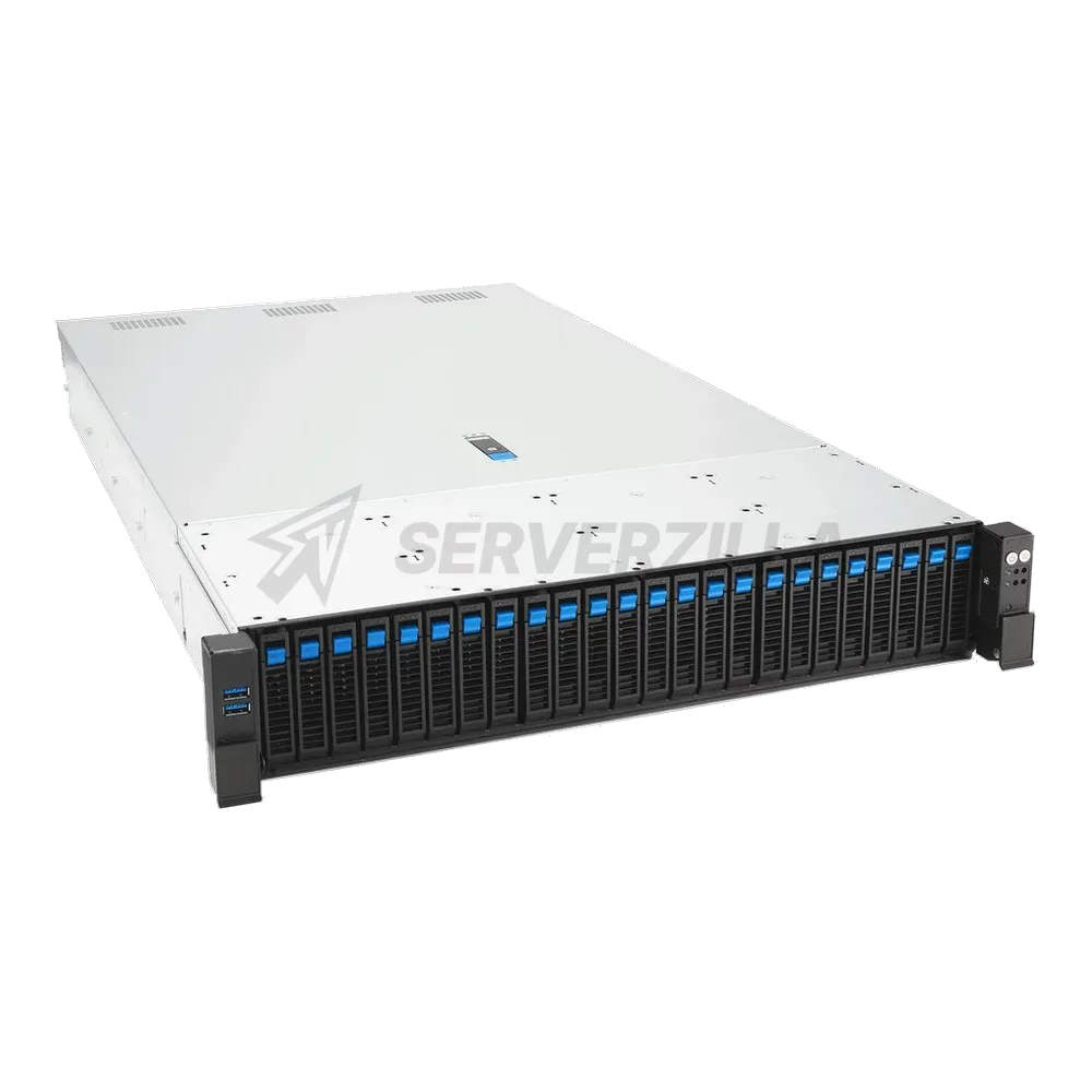 Сервер Crusader Squire 2260R (Rack 2U, 2xXeon 6515P (16.0C/32T, 2.3 GHz, 72 MB), 4x64GB DDR5 DIMM ECC reg., 4x1.92TB U.2 NVMe, 2x2700W, No OS, WB3)