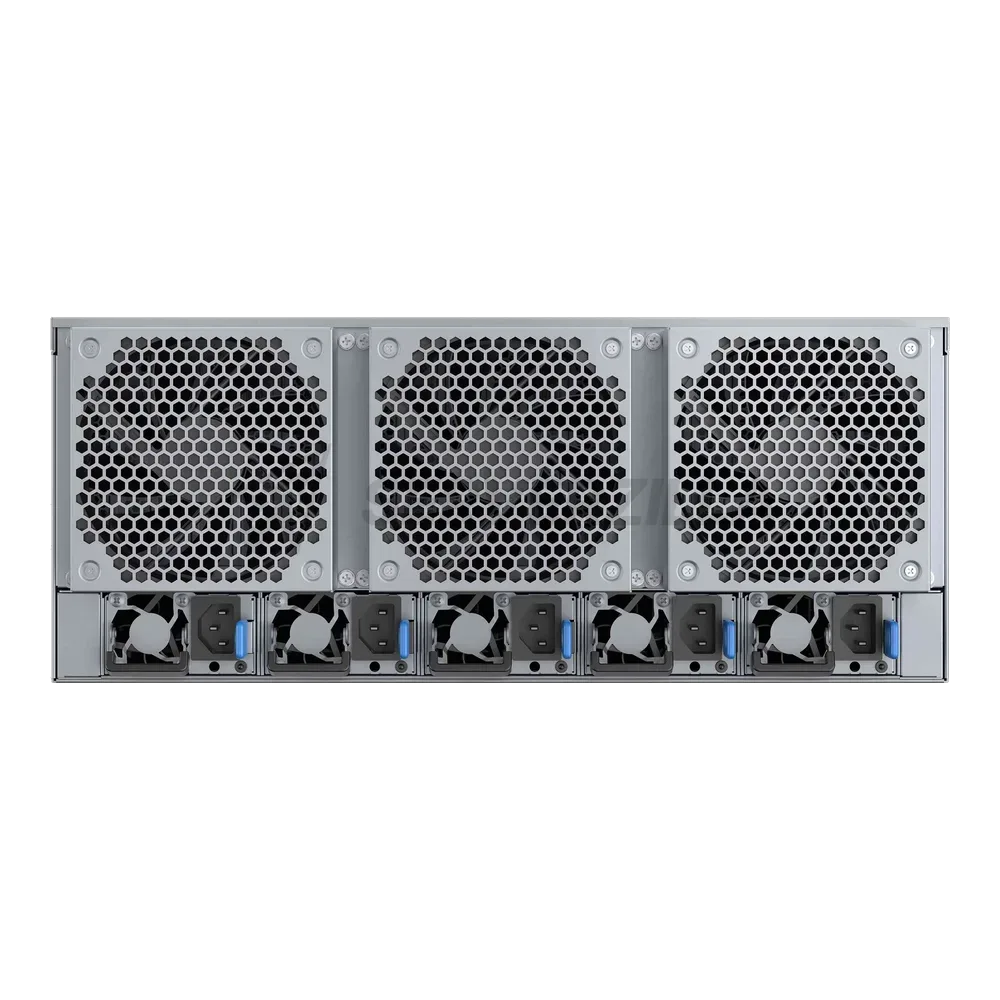 Procase G4-485-10D31-4NVME-R Корпус 4U Rack GPU case, 10 GPU PCIE 4.0 (31slot) 4 NVME hotswap HDD 4*MiniSAS HD(8643), черный, плата блока питания 4+1 CRPS (без модулей), до 3200вт/модуль, глубина 850м — фото 3