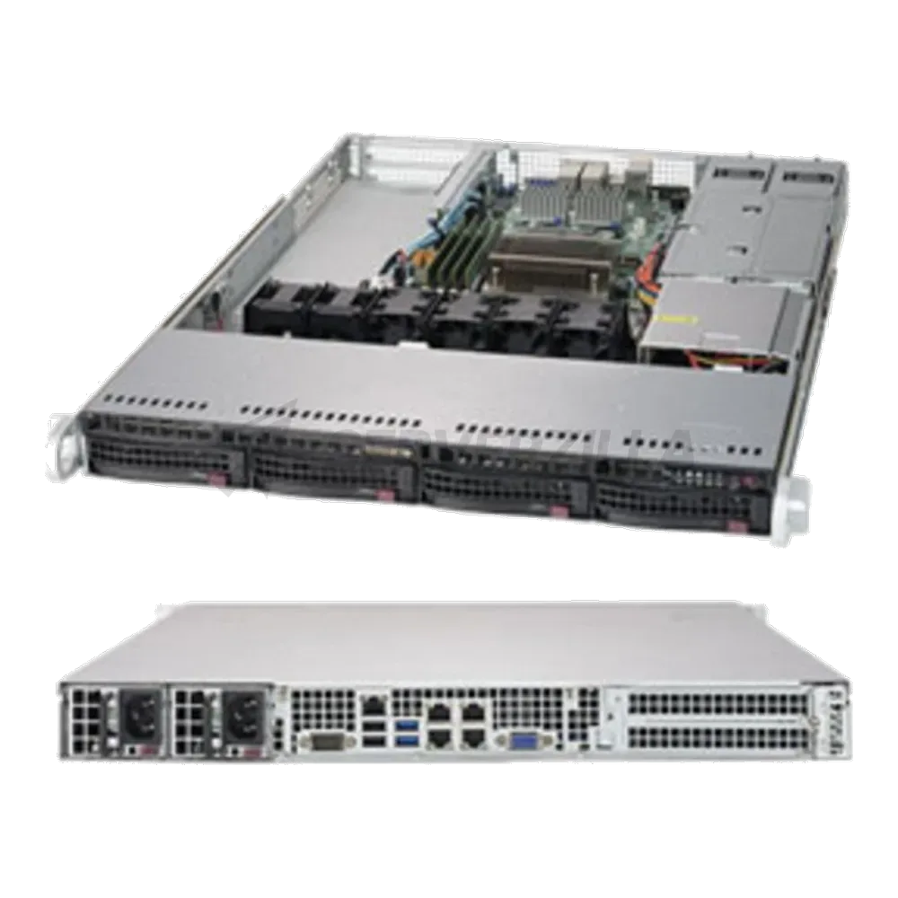 Платформа системного блока SuperMicro SYS-5019S-W4TR 1U Rackmount  CSE-815TQC-R504WB3  X11SSW-4TF SATA3