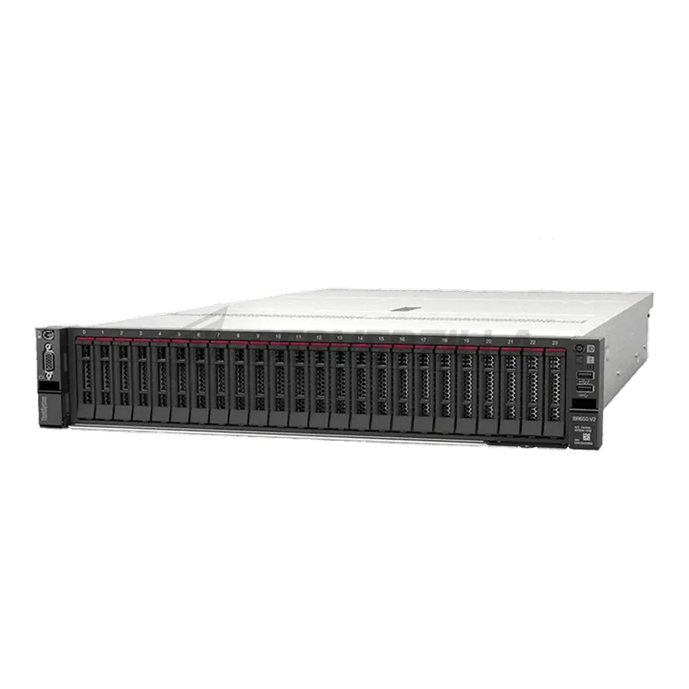 Платформа системного блока с ЦПУ Lenovo 7Z73TA8500 SR650 V2 Xeon Silver 4309Y (8C 2.8GHz 12MB Cache/105W), 32GB (1x32GB, 3200MHz 2Rx4 RDIMM), 8 SAS/SATA, 9350-8i, 1x750W Platinum, 5 Standard Fans, XCC Enterprise, Toolless V2 Rails