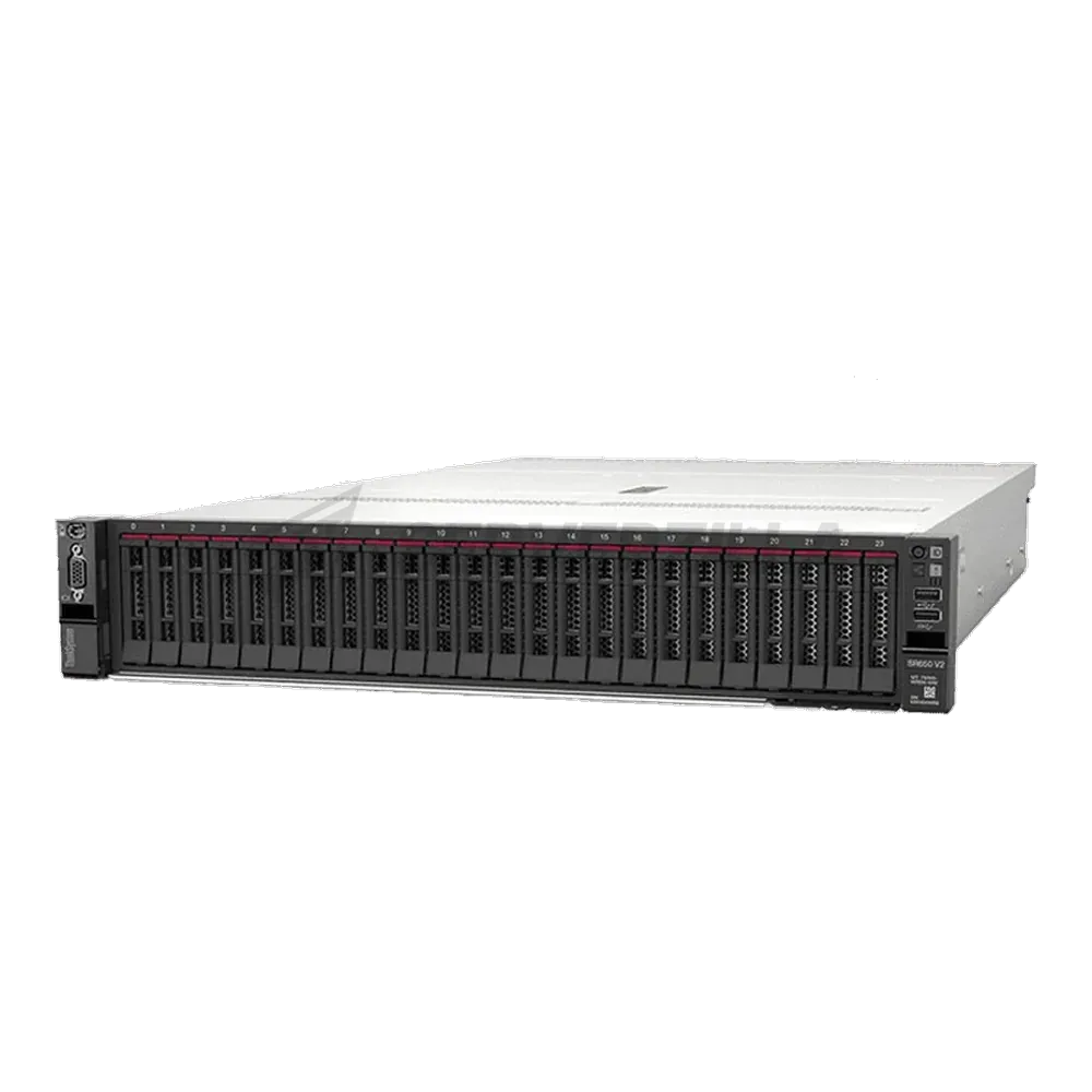 Платформа системного блока с ЦПУ Lenovo 7Z73TA8100 SR650 V2 Xeon Silver 4314 (16C 2.4GHz 24MB Cache/135W), 32GB (1x32GB, 3200MHz 2Rx4 RDIMM), 8 SAS/SATA, 9350-8i, 1x750W Platinum, 5 Standard Fans, XCC Enterprise, Toolless V2 Rails