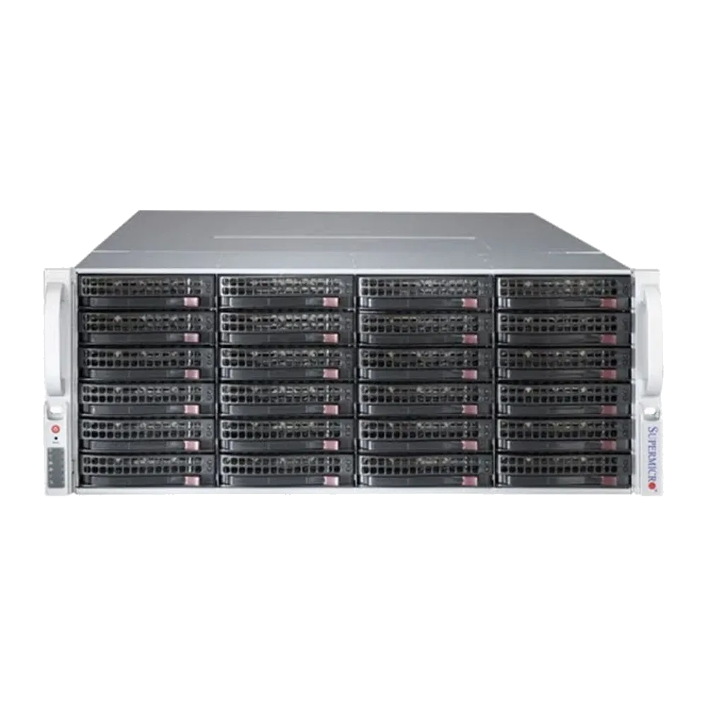 Корпус SuperMicro CSE-847BE1C4-R1K23LPB Black 32xSAS/SATA, 4xSAS/SATA/NVME, Enhanced E-ATX 1200W HS 4U RM (289912) — фото 2