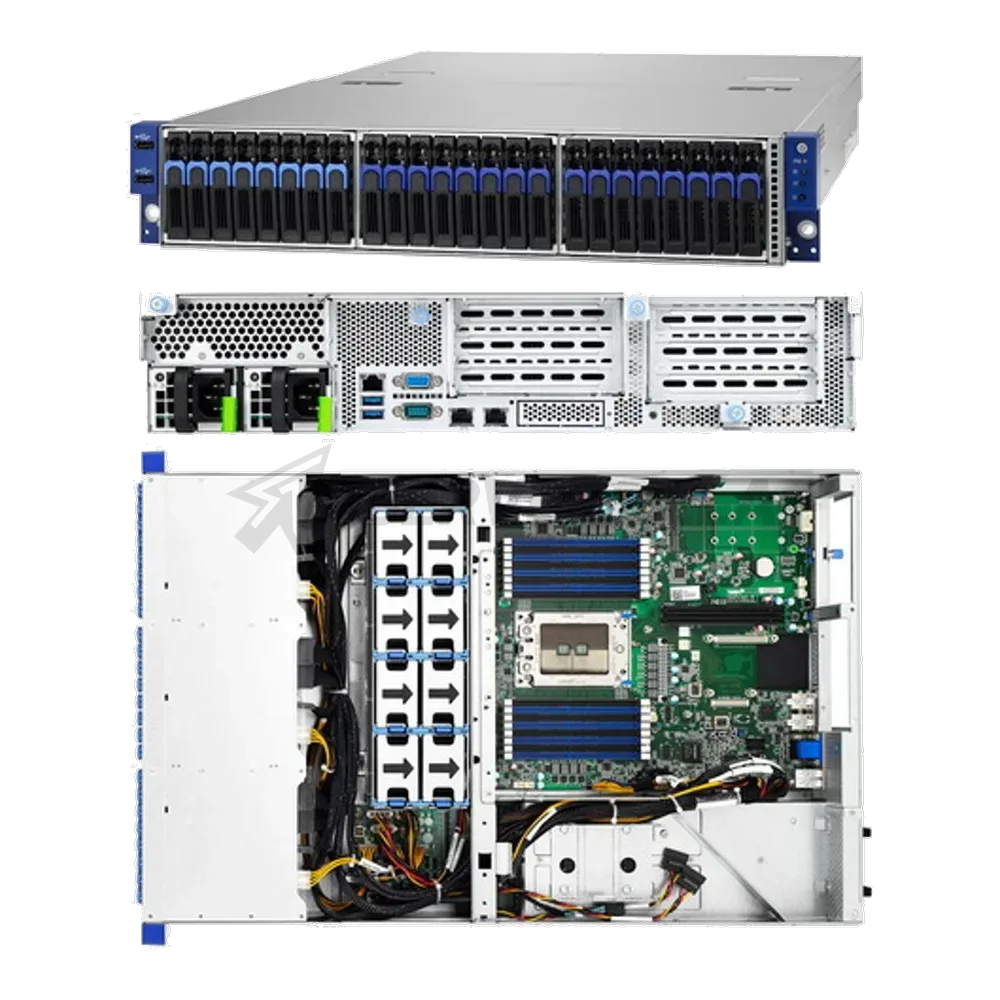 Платформа системного блока Tyan Rackmount B8026T70AV16E8HR 2U , 2 2.5" fixed HDD/SSDs, 8 6cm fans ,1 AMD Socket SP3, 1 AMD EPYC™ 7000 Series Processor, 16 DIMM slots