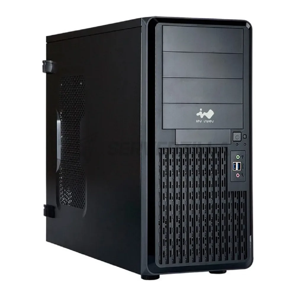 Новый серверный корпус Midi Tower InWin PE689 Black USB3.0*2+A(HD)+fron fan 12…