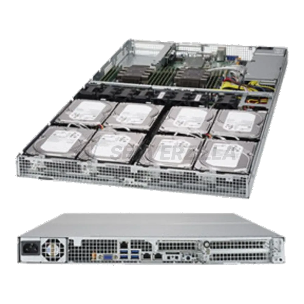 Платформа системного блока SuperMicro SYS-6019P-WT8 1U Rackmount CSE-801STS-656DP X11DDW-L SATA3; RAID 0, 1, 5, 10