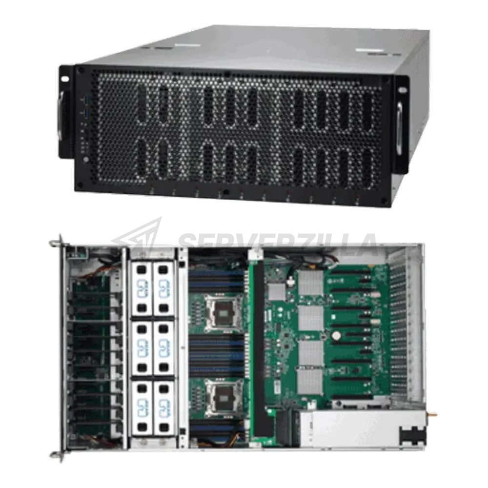 Платформа системного блока Tyan TYAN B7079F77CV10HR-N (FT77C-B7079) Dual Xeon E5-2600v4 (8 слотов PCI-E x16 поддерживает до 8 GPU Tesla (Passive GPU support)) 4U, FT77, RPSU (2+1) 2400W (3x1200W)