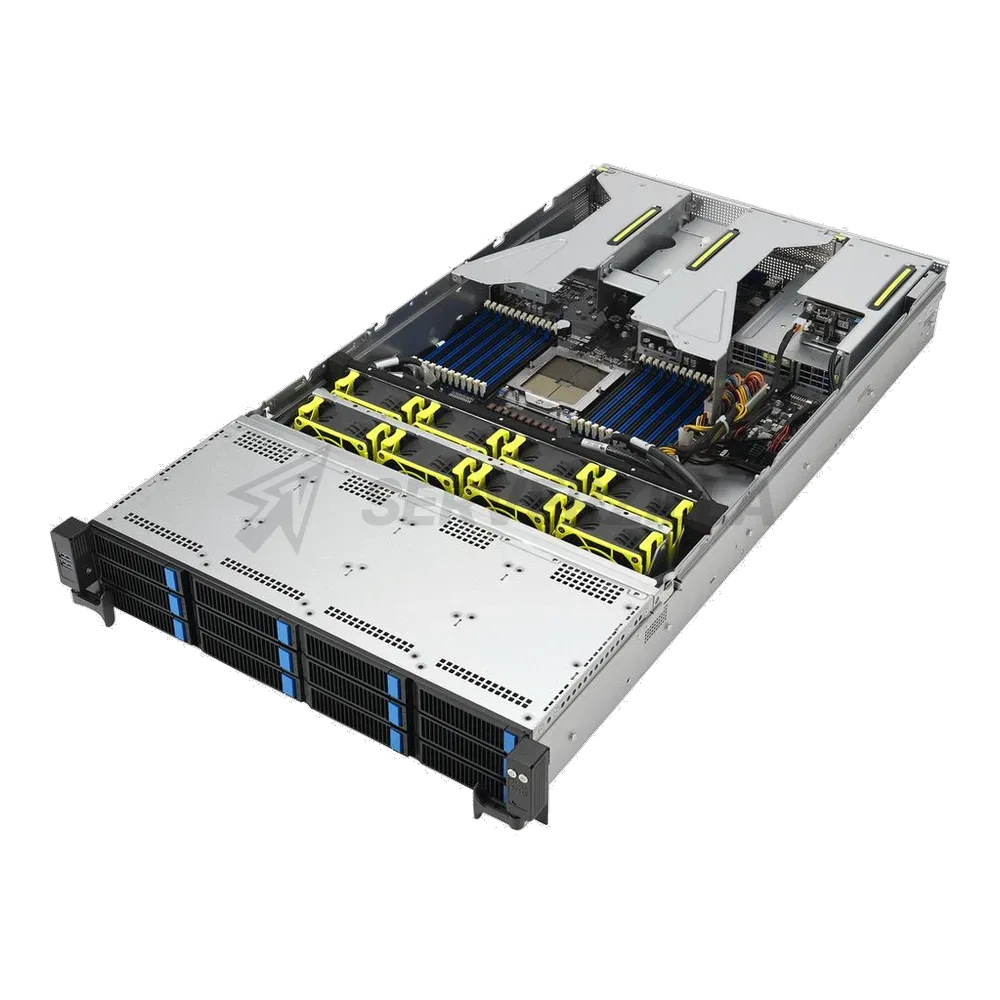 Сервер Crusader Squire 2155R (Rack 2U, Epyc 9335 (32C/64T, 3.0 GHz, 128 MB), 12x32GB DDR5 DIMM ECC reg., 10x6TB HDD SATA 7.2K, 2x480GB SSD SATA, 9560-16i + CVM, 2x1Gb/s RJ-45, 2x1600W, No OS) — фото 4