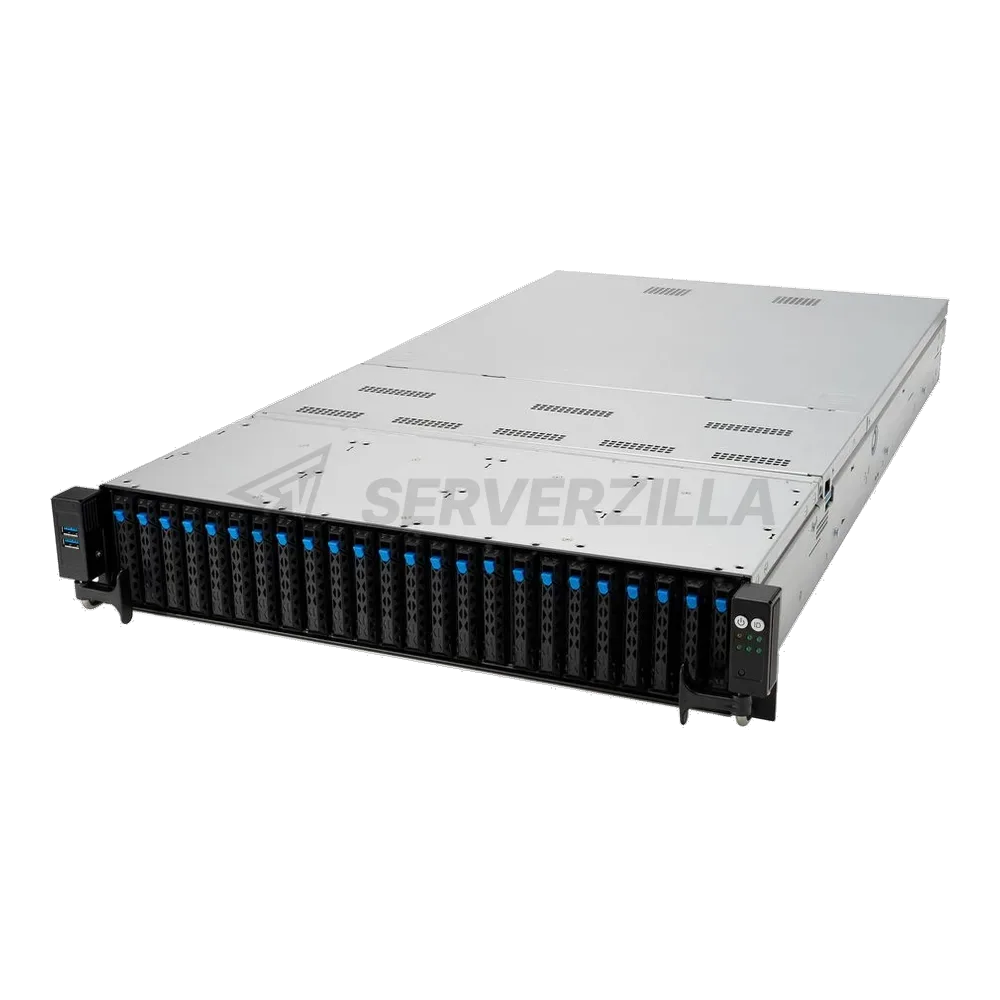 Платформа системного блока ASUS RS720-E10-RS24U 6x SFF8643 (SAS/SATA)+ 4x SFF8654x8 (support 24xNVME with expander) on the backplane, 2x 10GbE (Intel x710), 2x 1600W (90SF00Z3-M000T0) (466185) (10G-1,6KW) — фото 2