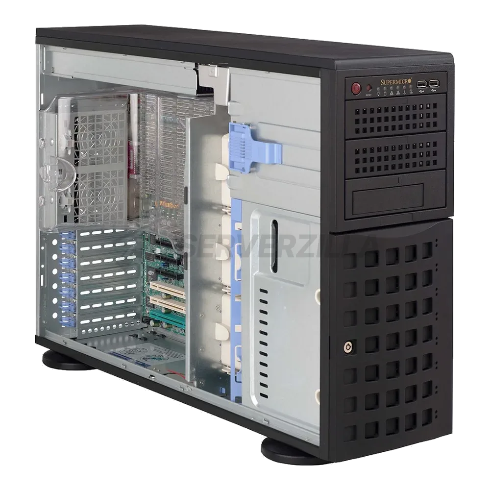 Корпус SuperMicro CSE-745BAC-R1K28B2 Tower/4U, E-ATX, 1280 W  80 Plus Platinum, 8x 3.5», 3x 5.25» — фото 3