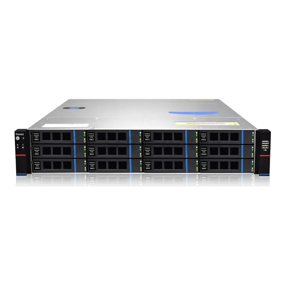 Gooxi RMC2112-670-HS-NV 2U 12x 3.5" (2.5") SATA/SAS/NVMe; 2x 2.5" rear SAS/SATA;  backplane 3xSFF-8643 + 6x slimSASx8;  MB EEB/CEB/ATX/Micro ATX; 7x LP slots;  2x1300W(EU power cables), rail