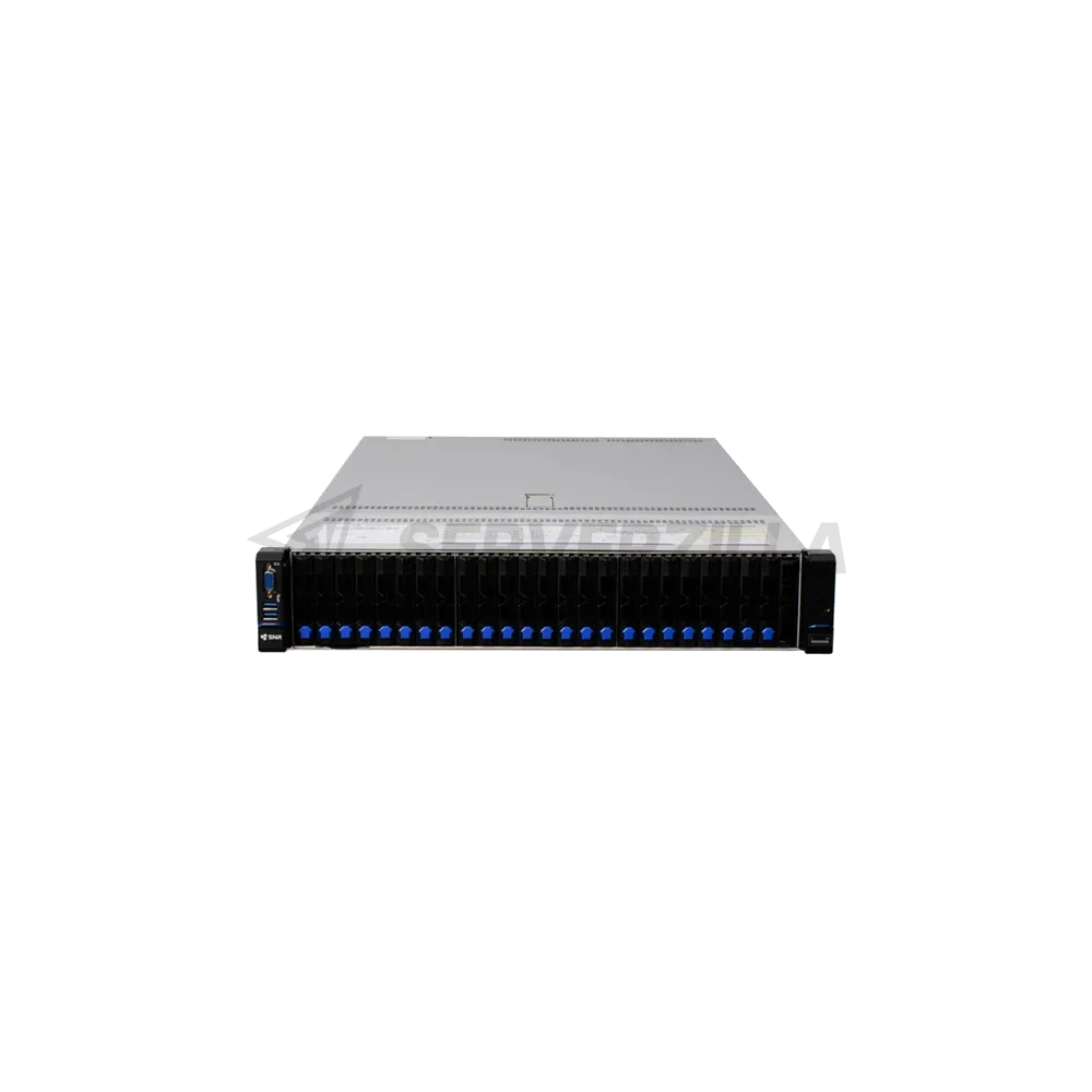 Серверная платформа SNR-SR2425LS-NV Rack 2U, 2xXeon LGA4677, 32xDDR5/5600MHz(upto 8TB), 24xHDD SFF SATA/SAS/NVMe + 2xSFF rear, 2x M.2 (2280 / 22110), noRAID, 5xPCIe 5.0/4.0, 2x1300W, Rails — фото 2