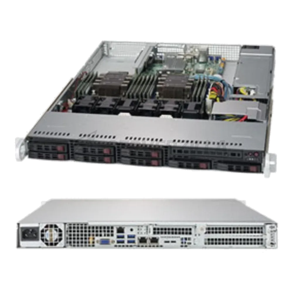 Платформа системного блока SuperMicro SYS-1029P-WT 1U, 2xLGA3647, iC621, 12xDDR4, up to 8x2.5, 2x1GbE, 3x PCIE, 1x600W (113AC2-605WB X11DDW-L) (266630)