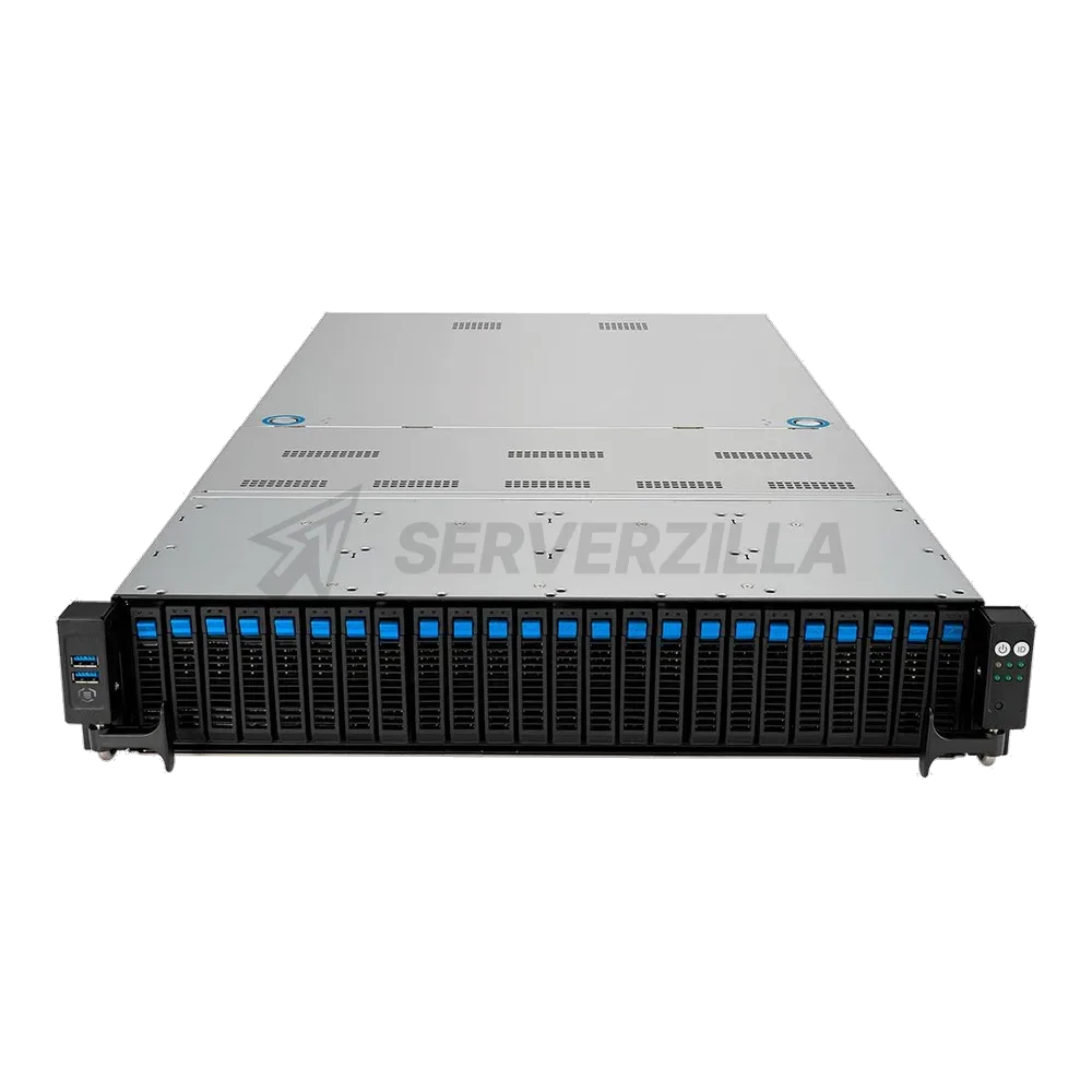 Сервер Crusader Squire 2245R (Rack 2U, 2xEpyc 9454 (48C/96T, 2.8 GHz, 256 MB), 12x64GB DDR5 DIMM ECC reg., 16x1.92TB SSD SATA, 4x3.84TB U.2 NVMe, 9560-16i + CVM, 2x25Gb/s SFP28, 2xRTX A6000 48 Gb, 2x2600W, No OS)