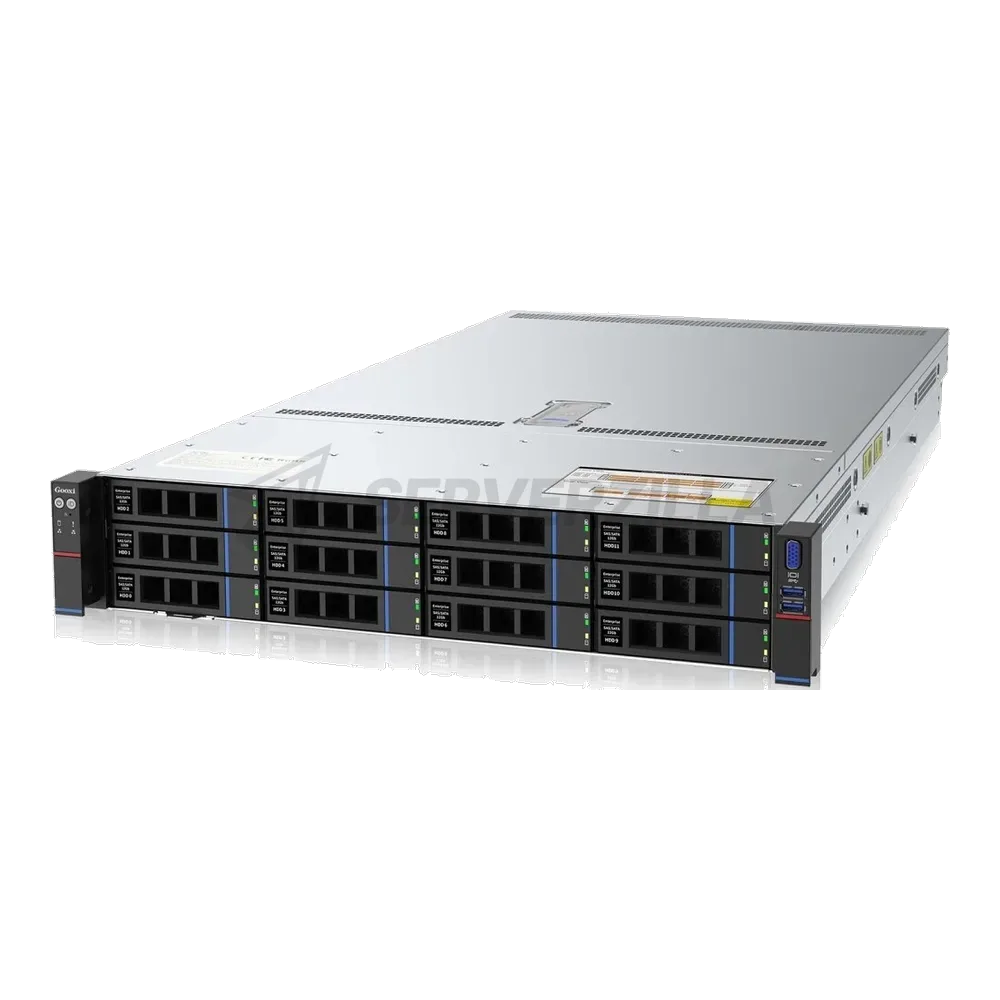Gooxi SL201-D12R-NV-G3 2U, 2xLGA4189 ; 32x DDR4; 12x 3.5(2.5") SATA/SAS/NVMe ; 2x 2.5" rear SAS/SATA; 2x 2.5" rear NVMe ; 2х M.2 NVMe 2280 ; 1xPCIe 4.0x16; 2xPCIe 4.0x8 ; OCP3.0 ; 2x1GbE i350; IPM