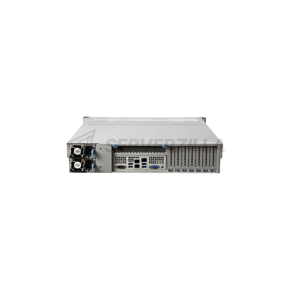 Серверная платформа SNR-SR2412LS-S 2U: 12x2.5/3.5 (6xU.2/NVMe); 2x Xeon Gen 4/5; 16xDDR5-5600; PCIe5 4x16+2x8; 1x Mgmt; ,2x M.2 (2280 / 22110); 2x1300W PSU — фото 3