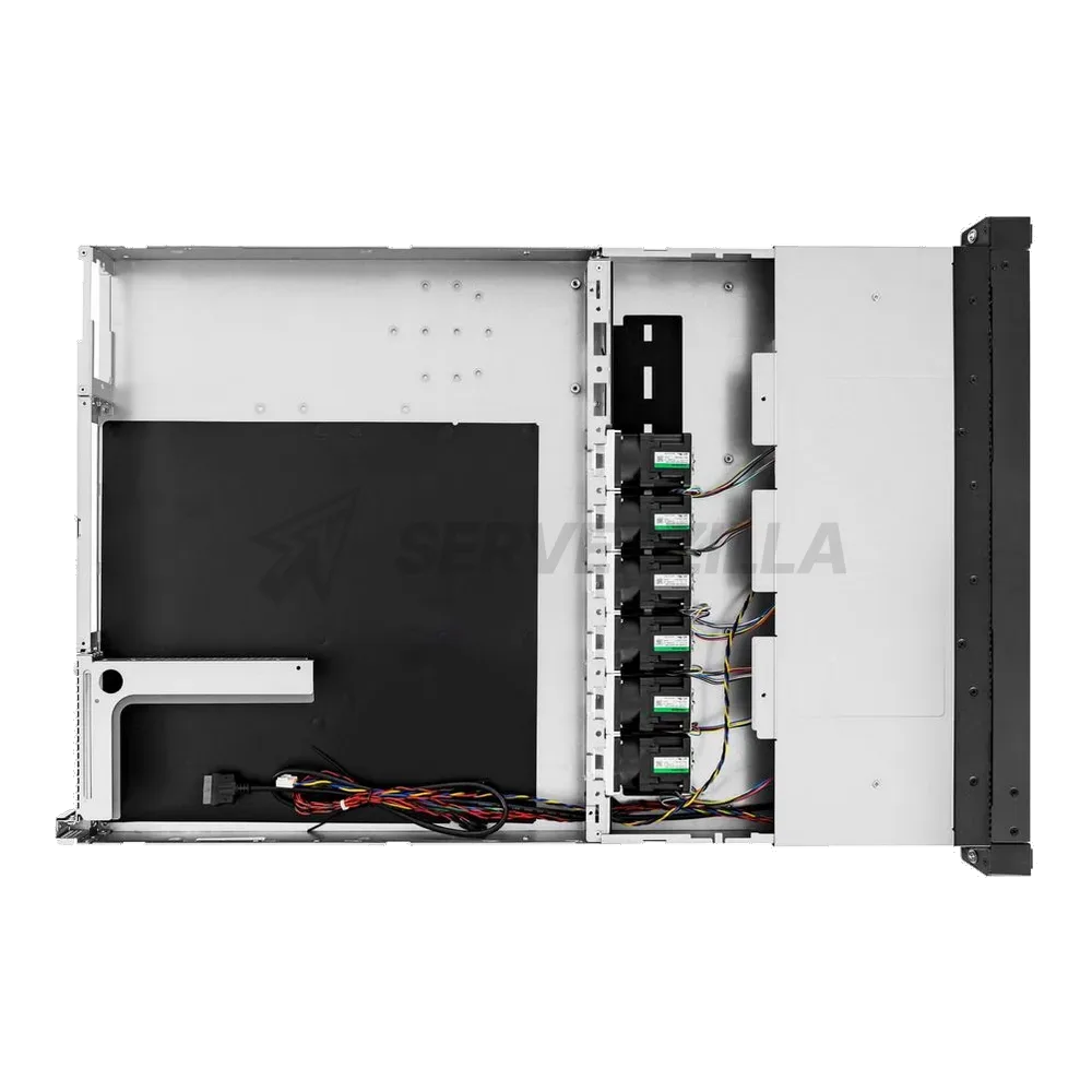Корпус In-Win Компьютерный  IW-RS110-07  2*750W, AcBel R1BA2751A, with UL62368*2/PDB AcBel R1BU4751A/FAN 4056mm*6/SLIMSAS *10 BP/2.5"/3.5" hot-swap HDD tray (gray color) *10/EAR SET - ear+plastic holder/handle/28"RAIL/power cord*2/I/O shield universal/ Riser Card for 1Uxx-07series, PCIe Gen3 x 1 — фото 3
