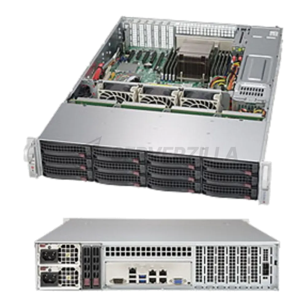 Платформа системного блока SuperMicro SSG-5028R-E1CR12L X10SRH-CLN4F, CSE-826BE1C-R920LPB