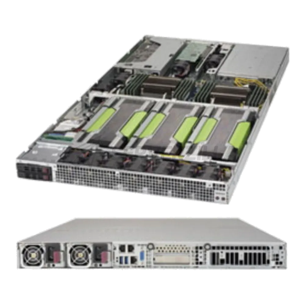 Платформа системного блока SuperMicro SYS-1028GQ-TR 1U Server BB 4x PCI-E 3.0 x16 slots (4x GPU/Xeon Phi cards optional), 2x PCI-E 3.0 x8 (in x16) low-profile slot, 2000W 1U Redundant Power Supplies with PMBus