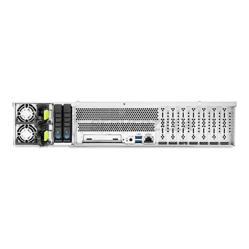 Корпус серверный AIC Bad Pack Корпус AIC XE1-2ET01-08 2U 12x 3.5"/2.5" SAS/SATA/NVMe hot-swap (Passive BP) Chassis, 2x 2.5" 15mm SATA hot-swap, 3x 8038 fan, 1200W redundant power supply Platinum, Low profile rear panel, 28" slide rail, w/o bezel bp — фото 2