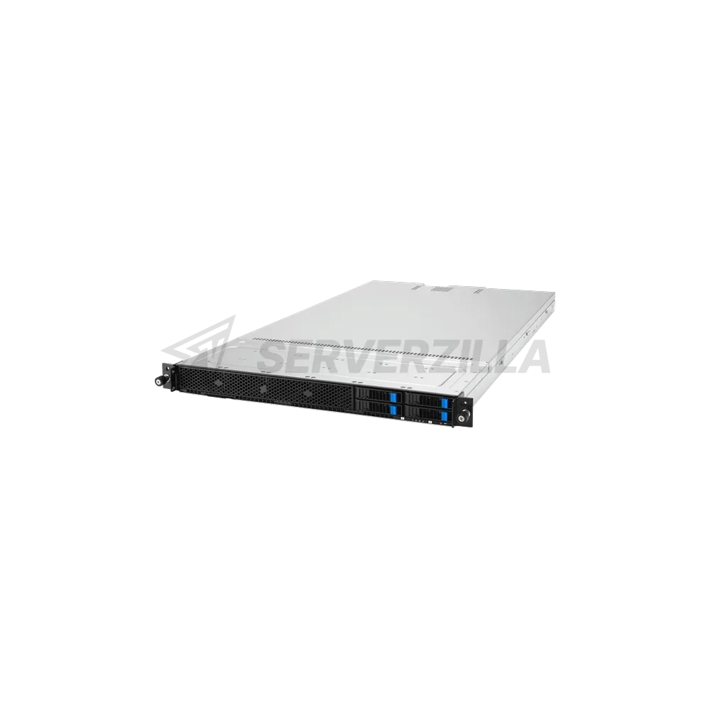 Серверная платформа ASUS RS501A-E12-RS4U, 1U, 1x SP5 LGA6096 (450W), 24x DDR5 6400 4800, 4x 2.5'' hsb SATA SAS* NVMe, 2 x M.2 PCIe SATA up to 22110, 3x PCIe x16* + 1x OCP3.0,  2x 1GbE In (царапины, потёртости, вскрытая) — фото 2