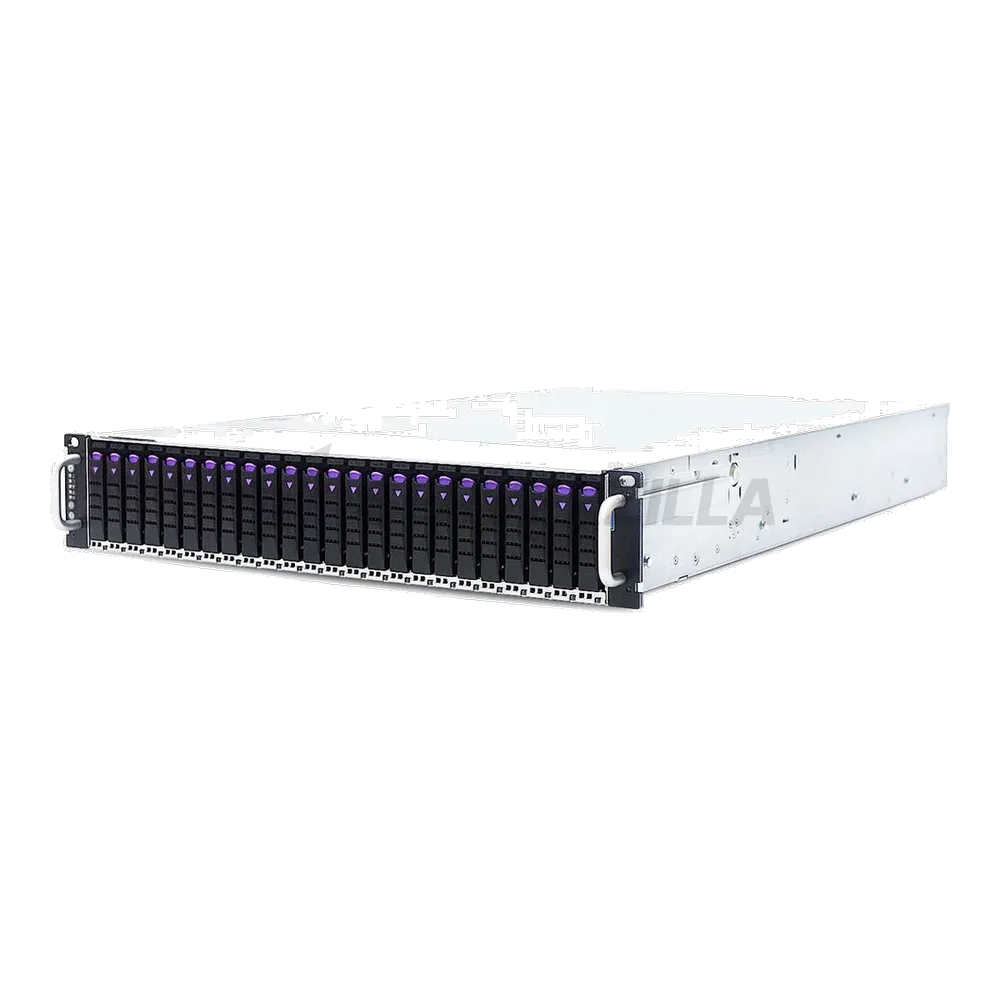 Платформа системного блока AIC FB201-LX_XP1-F201LXXX 2U-24 Bay storage server supports 24 x U.2 NVMe drives, 2*dual Broadcom/LSI PEX9765 PCIe switch backplanes
