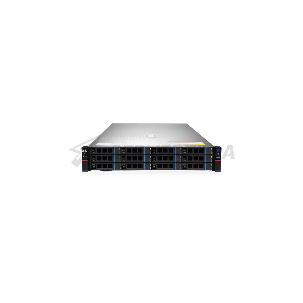 Серверная платформа/ Gooxi SR201-D12RE 2u 12 bay platform with expander backplane, based on AMD 7003 ; 2x 2.5" rear SAS/SATA; 2x 2.5" rear NVMe ; RAID 9460-8i 4G +BBU, 2xPCIe 4.0x16; 4xPCIe 4.0x8 ; RAIL kits; 2x1300W psu EU power cables