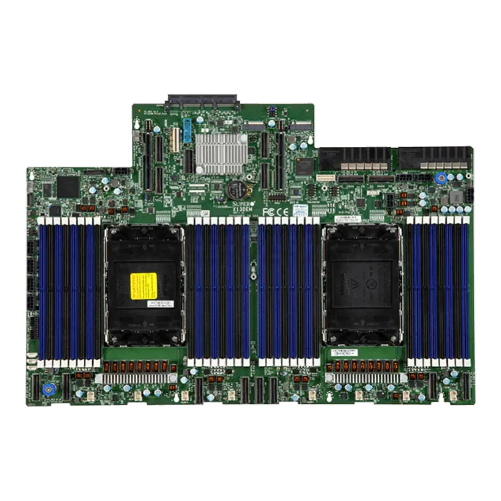 Серверная платформа/ SYS-221H-TN24R (bundle12): 2U / 2x LGA-4677 / 32x DDR5 RDIMM / 24x Hs 2.5" NVMe*/SATA/SAS*/ 1x SSD NVME 480GB, M.2 / 1x Dual-Port 1GbE RJ45 / 2x 1200W Power (24 NVME config, Fan+ Heatsink Upgrade) — фото 2