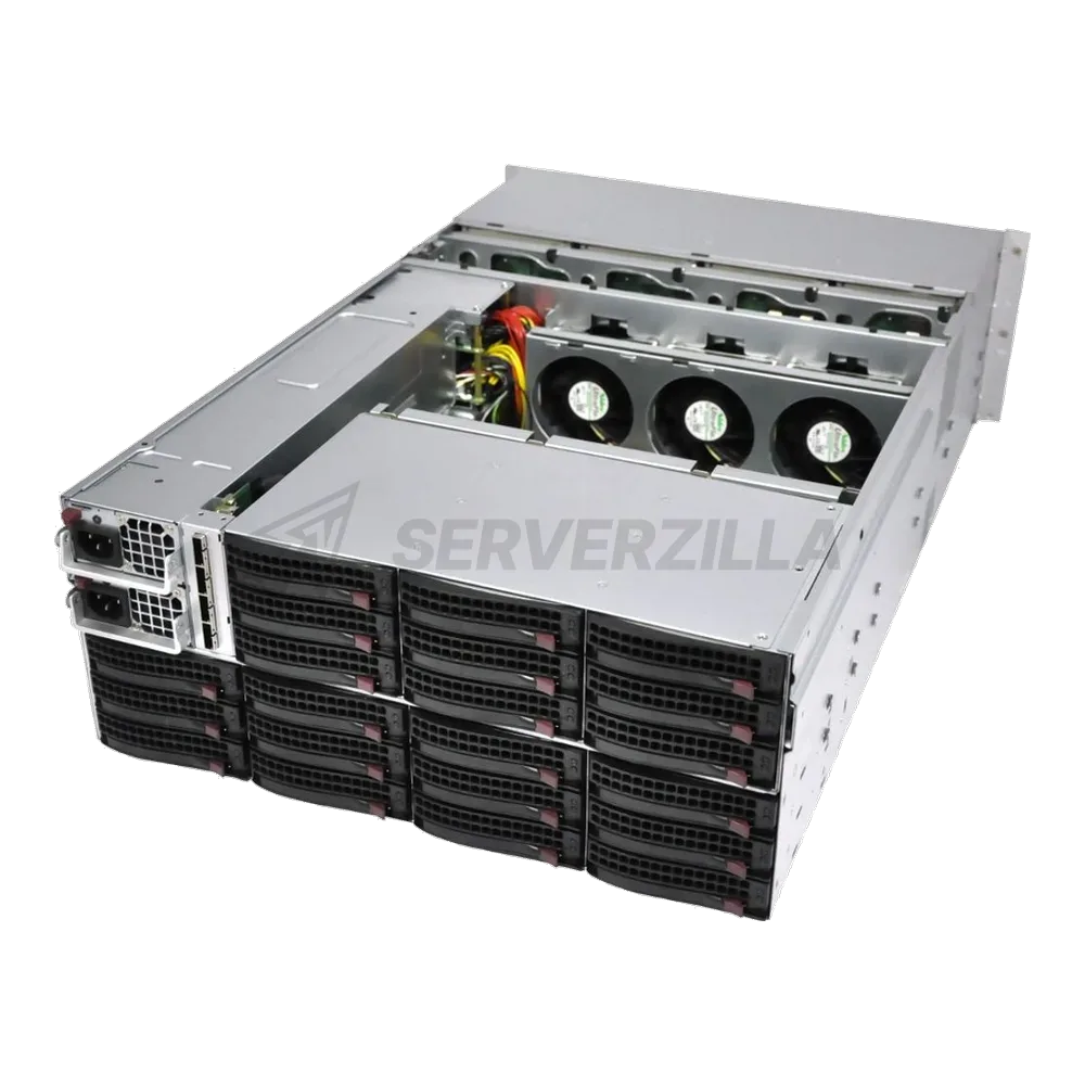 Корпус SuperMicro  CSE-847E1C-R1K28JBOD 4U SAS JBOD, 2x1280W, 44x(24+20) 3.5» HDD, Single SAS3 Expand — фото 4