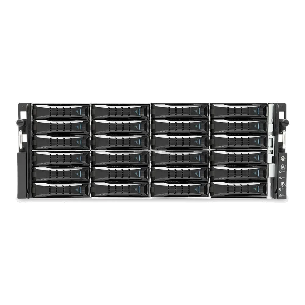 Платформа системного блока AIC XP1-A401TU01 4U 24-bay high availability storage server, 24x 12G SATA/SAS hot-swap 3.5/2.5" bay, 2x canister, 1200W 1+1 Platinum redundant power supply, 8x 6038 fan, 36" slide rail, w/o bezel Per canister node: Tucana motherboard, Intel Lewisburg, DDR4 RDIMM x16, Intel — фото 2