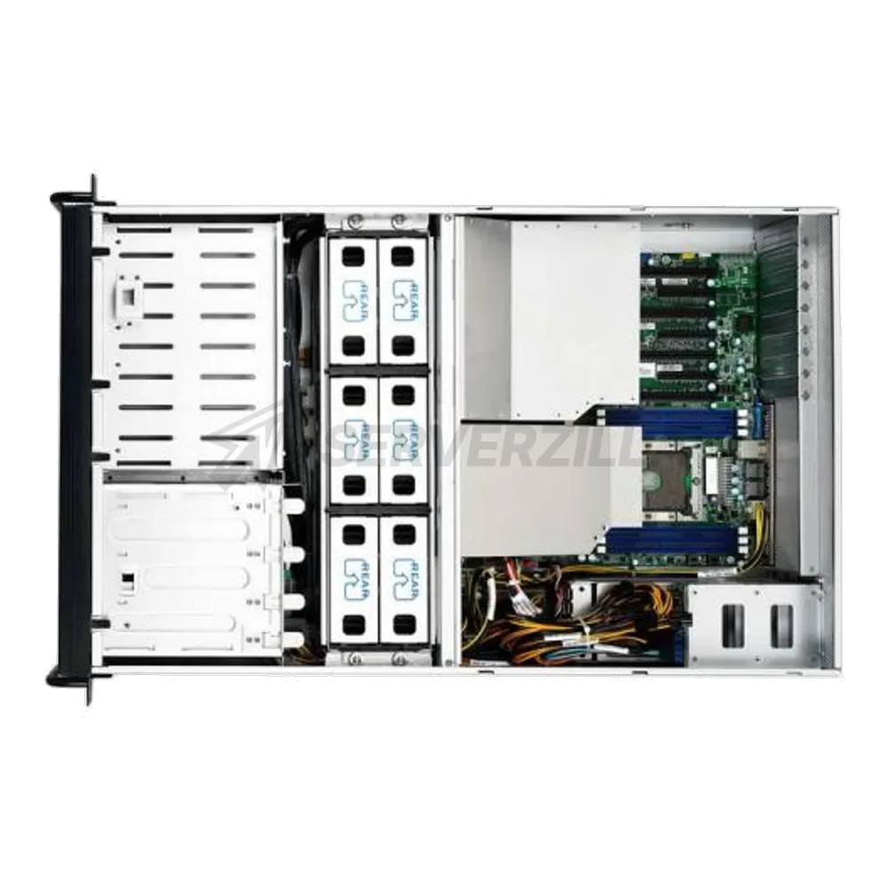 Платформа системного блока Tyan B7100F48BV10HR-N 4U, FT48B, C621, 2 LGA3647 Intel Xeon Scalable, 10 2.5" Hot-Swap bays, 1+1 1,600W 80+ Platinum,for NV GPU cards , 4GPU — фото 4