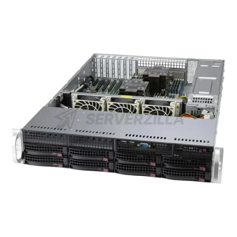 Сервер в сборе / SYS-620P-TRT (bundle1) / SYS-620P-TRT (bundle1): 2U / 1x Xeon Silver 4310 / 1x DDR4 32GB 1.2V 3200 / 1x SSD 240GB SATA, 2.5"/ 2x 1200W Power