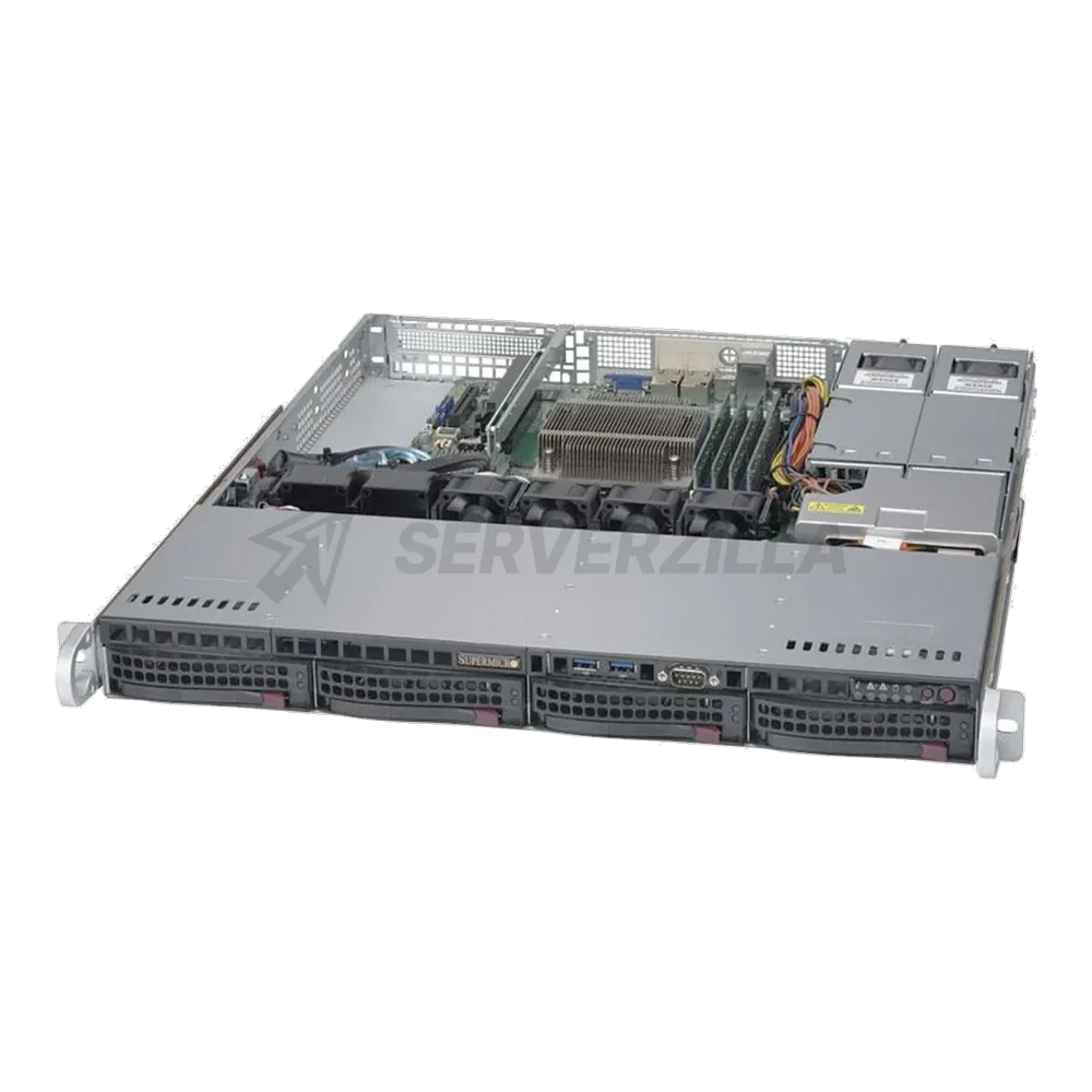Корпус SuperMicro CSE-813MTQ-R400CB Black 1U SC813MTQ W/ Redundant 400W — фото 3