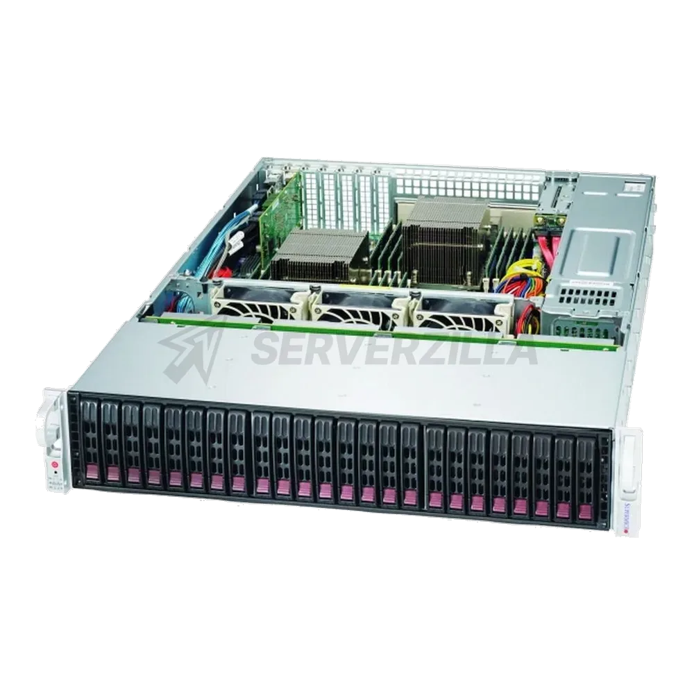 Корпус SuperMicro CSE-216BAC4-R1K23LPB 2U, LP, 20x 2.5-inch SAS3/SATA3 HDD/SSD and 4x NVMe/SAS3/SATA3 storage devices, w/o Expander, 2x 1200W