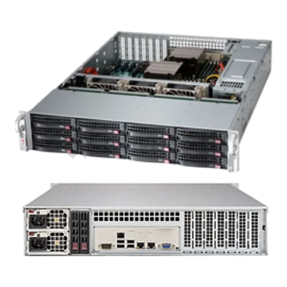 Платформа системного блока SuperMicro SSG-6028R-E1CR12T X10DRH-CT, CSE-826BTS-R920LPBP-1
