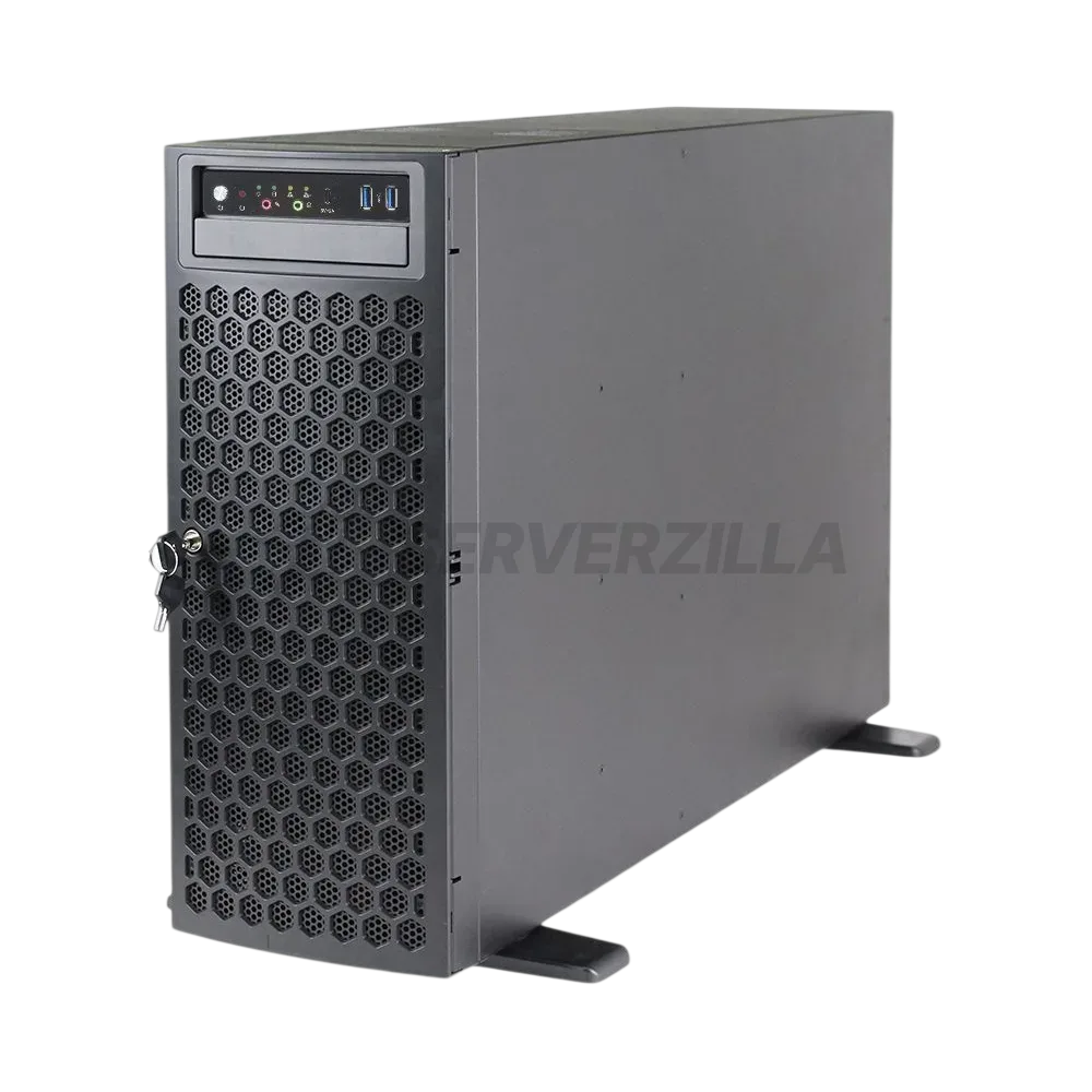 Серверный корпус/ Server case FL-T4UHS835E, 4U/Tower, max MB dimensions 15.2"x13.2", 8x2,5"/3,5 hotswap HDD bays, support 1xSlimODD (optional), SATA/SAS/NVME Tri-mode Backplane, 3x12038 int. fan, 2x8038 rear fan,11xFH PCIe expansion slots, 2xUSB 3.0, CRPS 1+1 2000W + PDB 3000W with cables 4x12vhpwr+MB 24pin+2*8pin CPU+backplane cables, FL-RKT4U rails