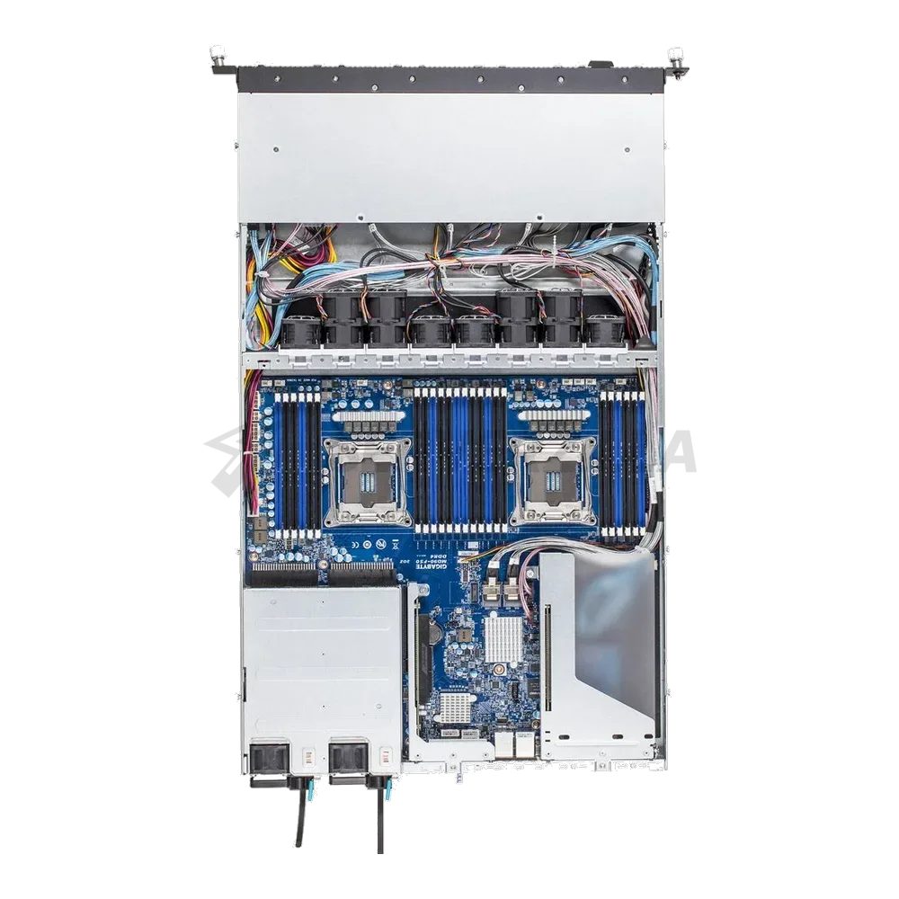 Платформа системного блока Gigabyte R180-F2A (R180F2A-110) 1U, 2xLGA2011 (E5-26xx V3/V4), 24xDDR4, up to 10x2.5, 2x1GbE, IPMI, 3x USB3.0 (1+2), 4xFAN, 2x800W, Rails — фото 5