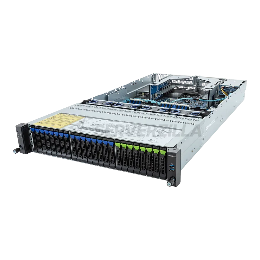 Шасси серверное Gigabyte Server Platform R283-S98 / 2U / 2xIntel (Gen 4/5) / 2xHS / 32xDIMM / 8xSFF NVME/SAS/SATA + 16xSFF SAS/SATA + 2xSFF SAS/SATA / 2x1GbE / 2xOCP 3.0 / 4xFHHL / 2x2000W / Rails / 1Y