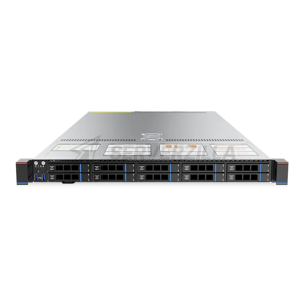 Gooxi SL101-D10R-NV-G4 1U 10bay server platform based on Gen 4th 800W 1+1 PSU EU power cables rail kits