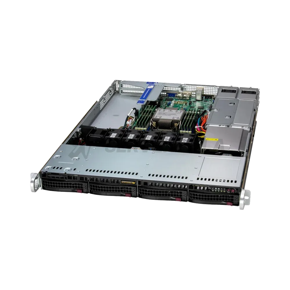Сервер Supermicro SuperServer 1U 512B-WR 1x6520P/ 4x64GB/ 1xM.2 NVMe 480GB/ SFT-DCMS-SINGLE