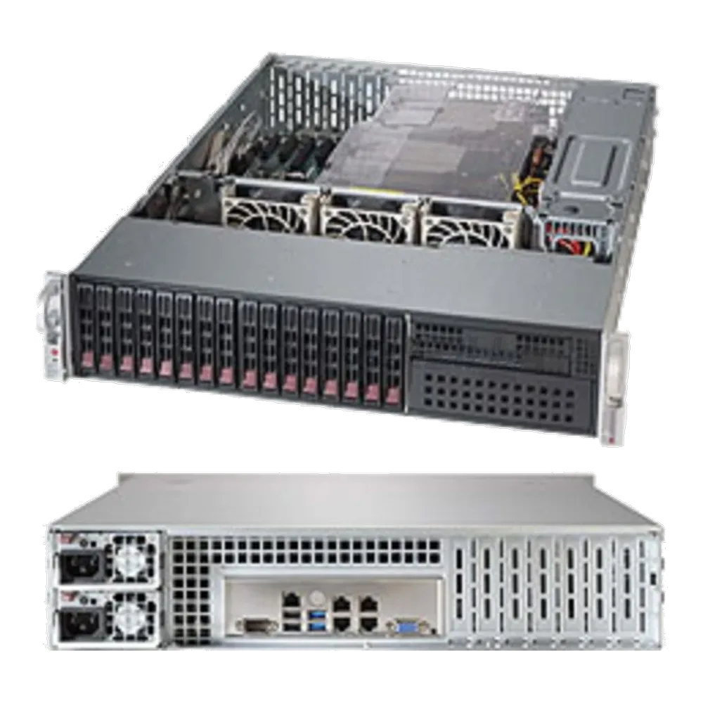 Платформа системного блока SuperMicro SYS-2028R-C1RT4+ 2U Rackmount CSE-213AC-R920LPB LGA 2011 X10DRC-T4+ (24xDDR4 10xSATA3 8xSAS3 2xUSB3.0 4xUSB2.0 1 Type A 2xPCI-E 3.0x16 3xPCI-E3.0x8 PCI-E2.0x4)