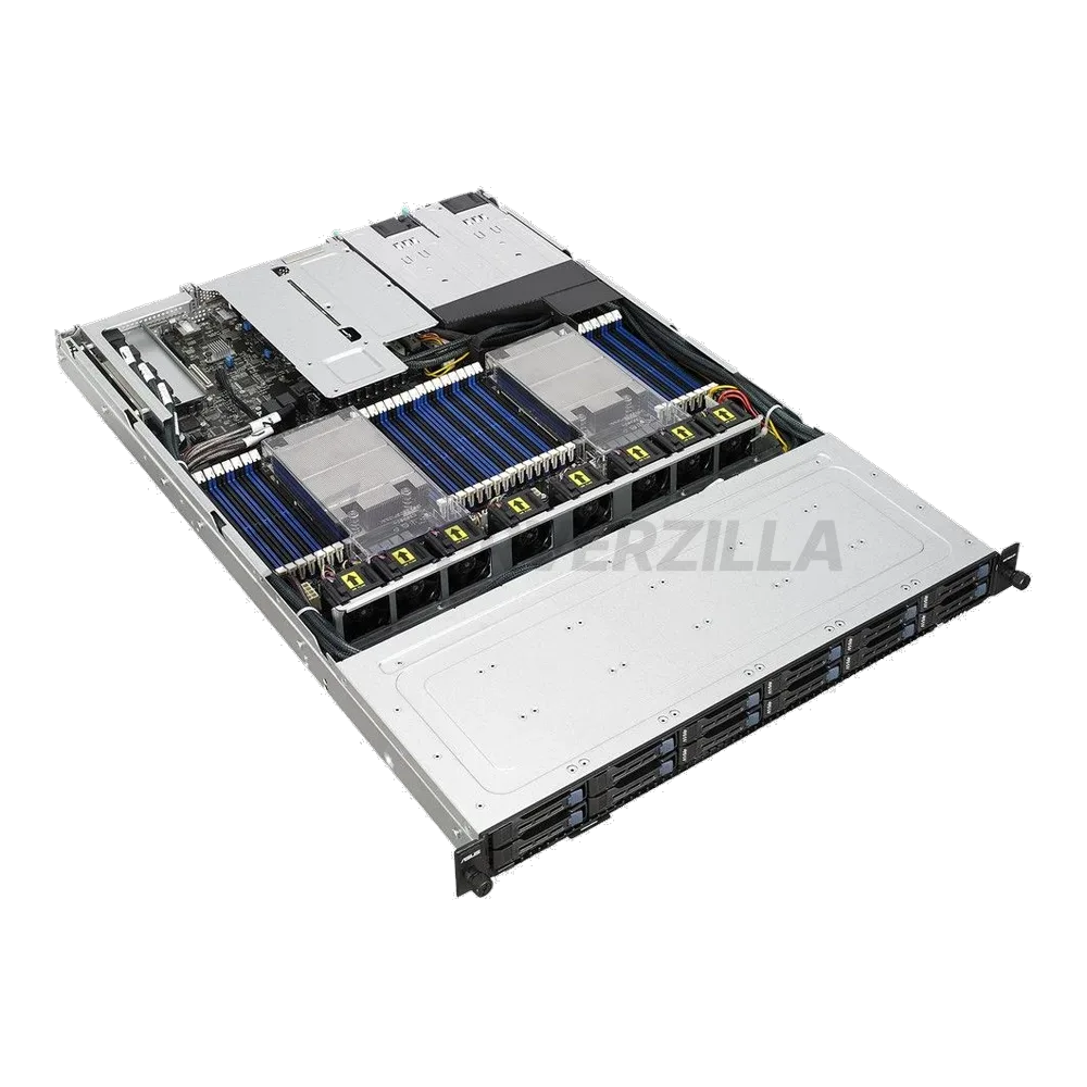 Платформа системного блока ASUS RS700A-E9-RS12 V2 8x OCuLink on the backplane, 12x 2.5' trays (4x NVMe/SATA, 4x NVMe/SAS/SATA, 4x SAS/SATA bays), ROME ready, NAPLES - BIOS update need, 2x OcuLink ports on MB, 2x OcuLink ports on card, 2x 800W (635196) — фото 2