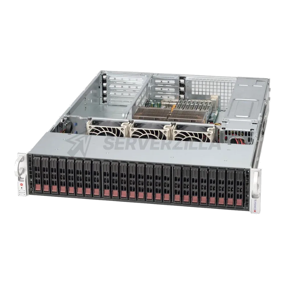Корпус SuperMicro CSE-216BE1C-R741JBOD 2U SC216B 24 Drive 2.5" JBOD w/ Single Expander,Redundant 740 2U, 89x437x630 мм — фото 2