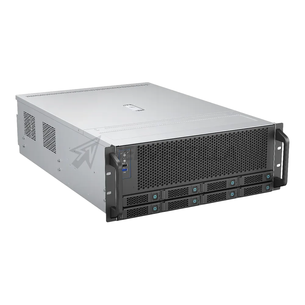 Серверный корпус/ Server case YCC YRM-46508A0, 4U, E-ATX, 8x3,5"/2,5" hotswap HDD bays, SAS/SATA 12GB/s minisasHD backplane, 3x12038 PWM front fans, 2x8038 PWM rear fans, 2xUSB 3.0, 11xFHFL PCIe slots, depth 650mm, CRPS 1+1 2000W (2*CRPS2000D2) + PDB 3000W