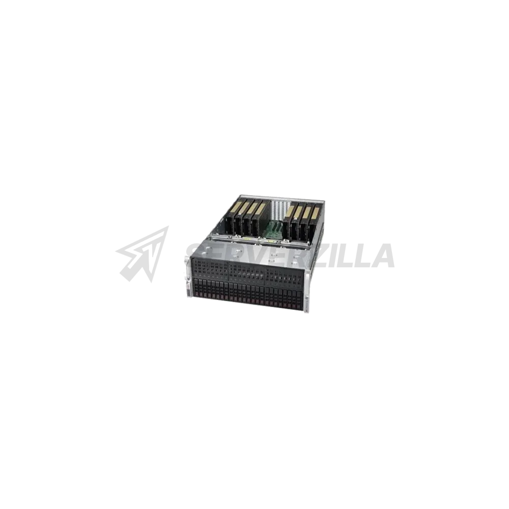 Supermicro SYS-4029GP-TRT2 4U, 4x2000W, 2xLGA3647, Intel®C622, 24xDDR4, 24x2.5"HDD, 2x10GbE, IPMI